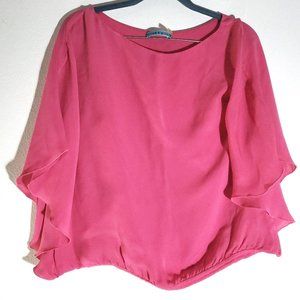 Alice + Olivia Pink Oversized Blouse XS